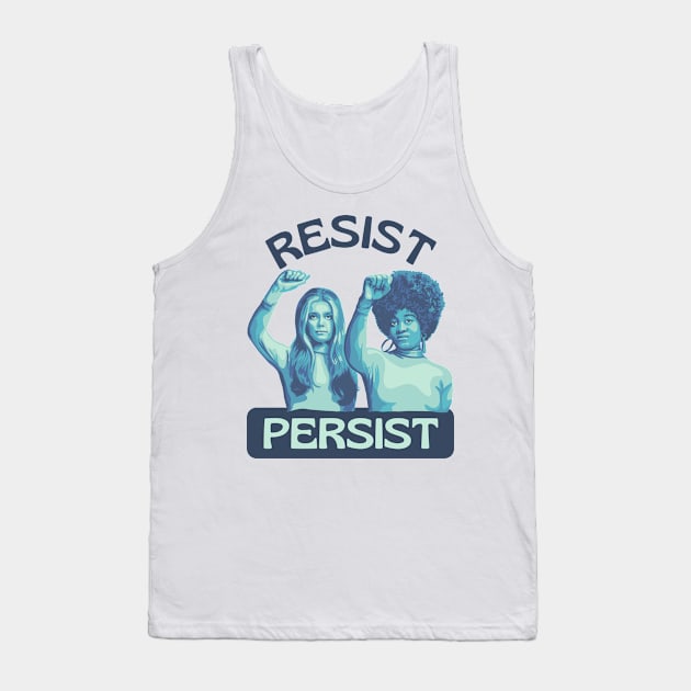 Gloria Steinem and Angela Davis Portrait Tank Top by Slightly Unhinged